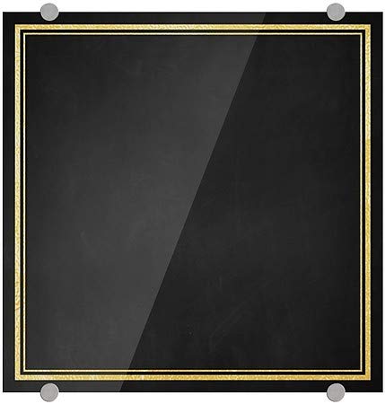 Cgsignlab | ריק -זהב קלאסי שלט אלומיניום מוברש פרימיום | 36 x24
